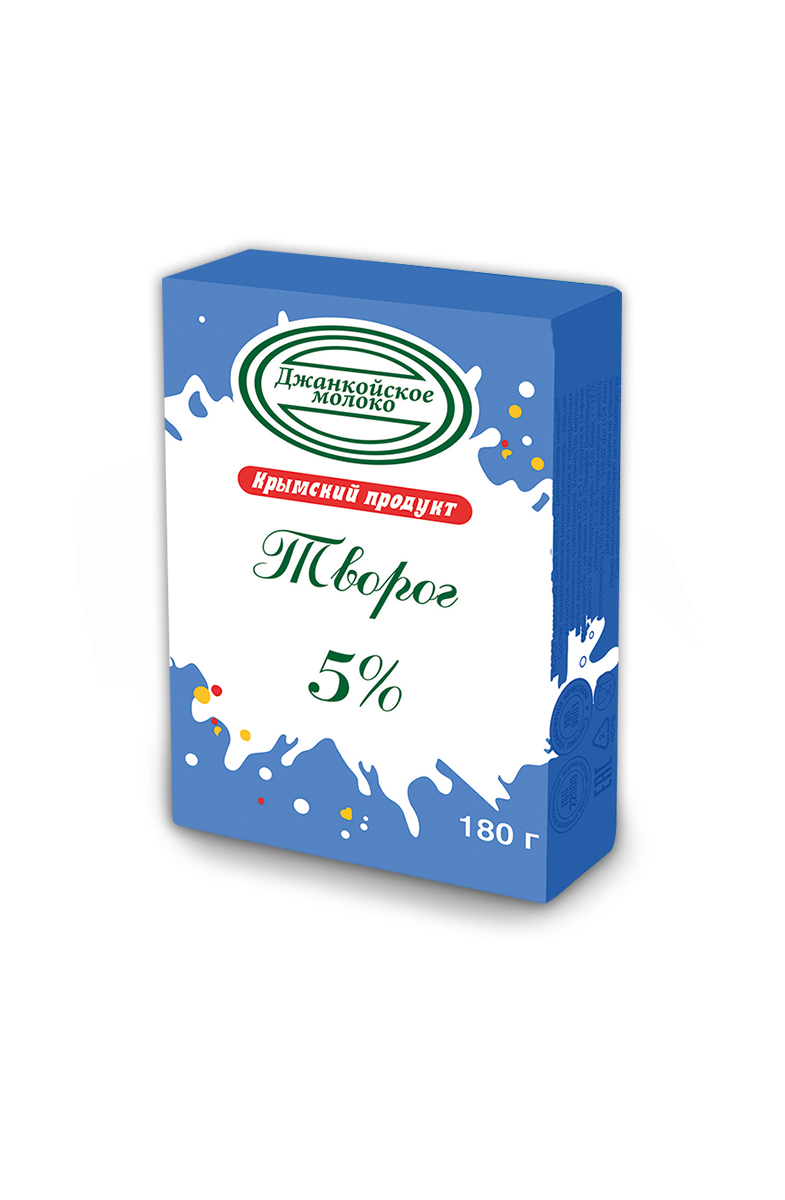 Творог Джанкойское молоко 5% 180г купить в Симферополе, Евпатории и по  всему Крыму с доставкой из интернет-магазина Корзина | Цены ниже