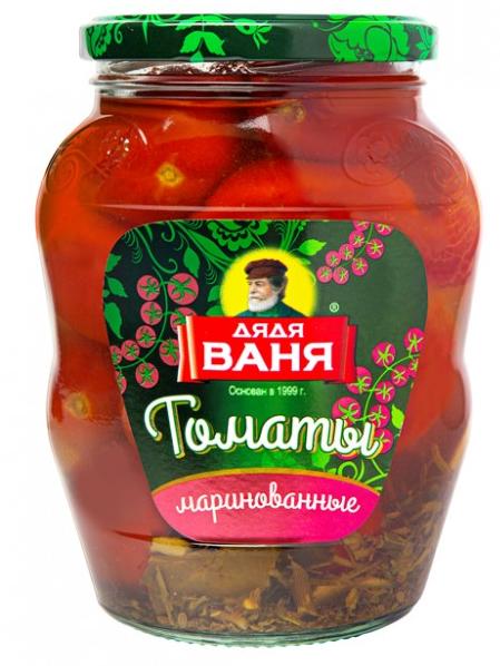 Մարինացված լոլիկ 680գ Քեռի Վանյա կարմիր, շագանակագույն, սպիտակ