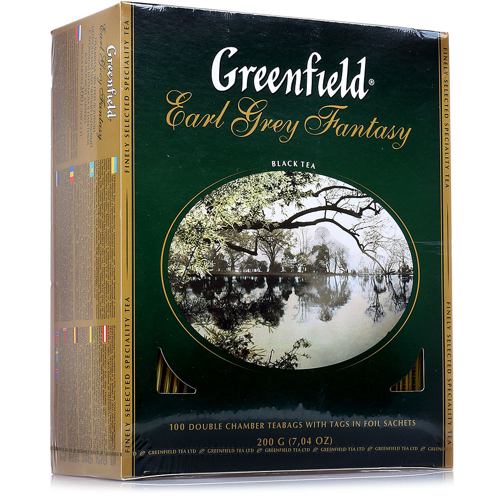 Чай greenfield earl. Гринфилд Эрл грей фэнтези 100 пакетиков. Чай Гринфилд Эрл грей фэнтези 100. Greenfield Эрл грей фэнтази чай черный бергамот 100пак 200г. Гринфилд Эрл грей 100 пакетиков.