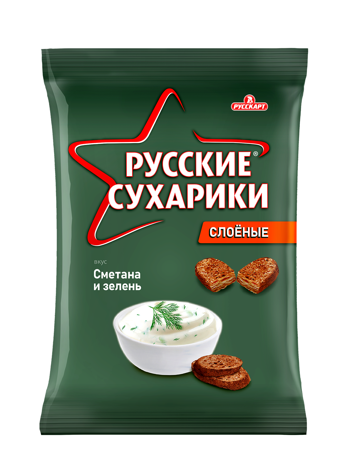 Сухарики ржаные 50г Русские сухарики со вкусом сметаны и зелени купить в  Симферополе, Евпатории и по всему Крыму с доставкой из интернет-магазина  Корзина | Цены ниже