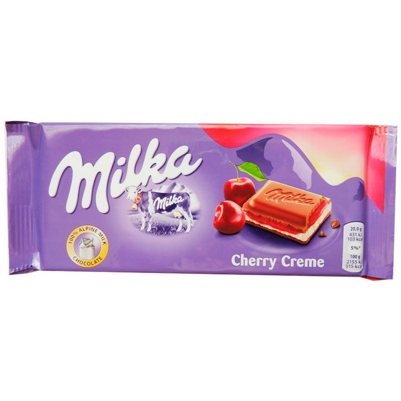 Шоколад Milka Cherry Cream 100g Германия