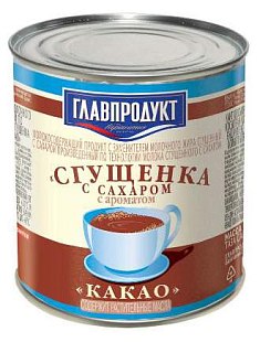 Быстрая доставка Сгущенка с сахаром с араматом какао ТМ ГЛАВПРОДУКТ 380 гр