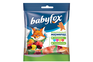 Мармелад жевательн 30г ТМ Яшкино Babyfox 980218 по цене 17₽